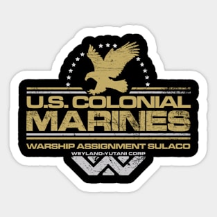 COLONIAL MARINES VALOR SHIRT Sticker